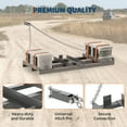 thumbnail image 5 of Drag Harrow Driveway Grader, Heavy Duty Tow Behind Lawn Rake with 6 Ft Chain, 2 Adjustable Bars, Driveway Drag for Gravel, Sand, Lawn, Soil, Hay, ATV, UTV, 5 of 7