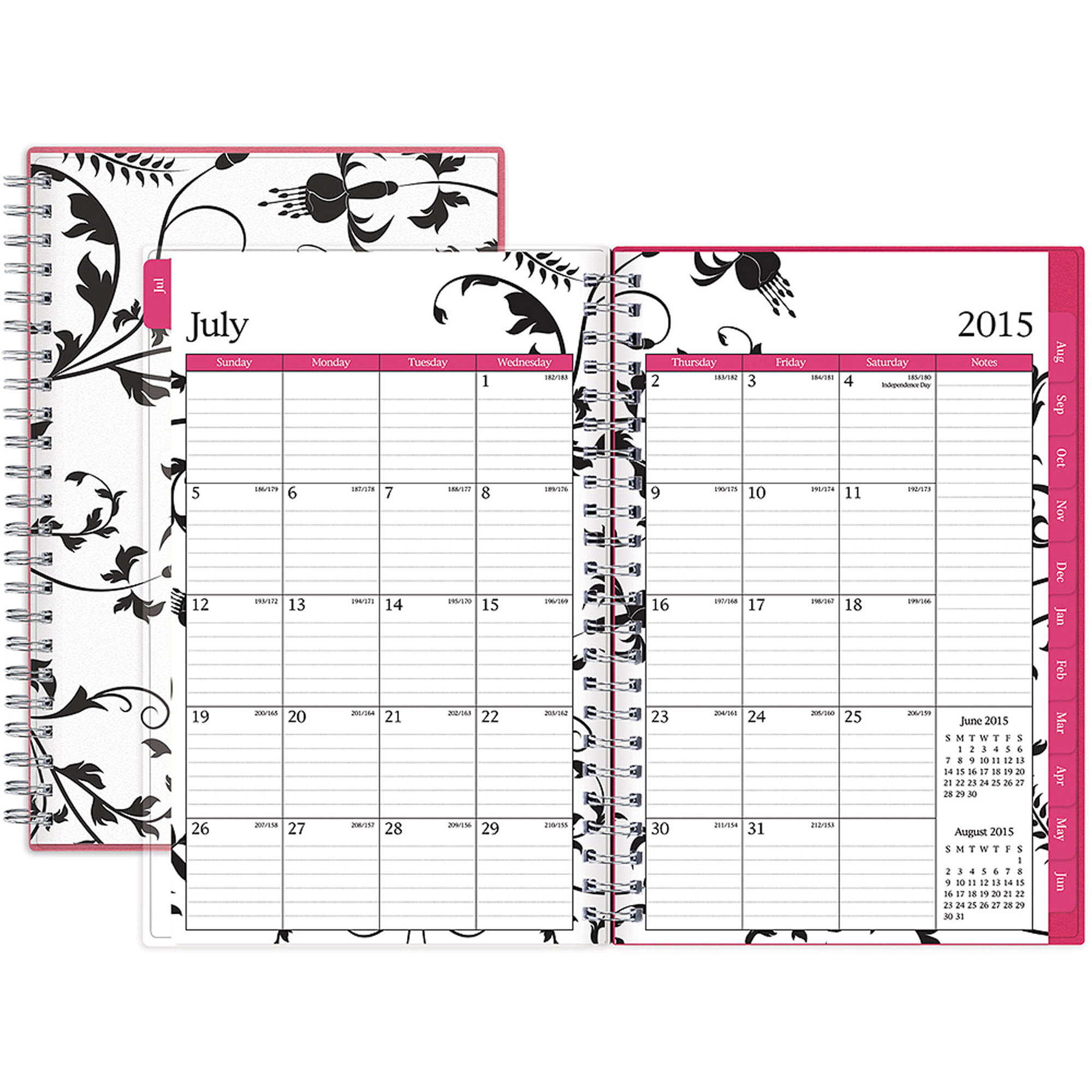 2016 Month Planner 7.5  x 10 Large Different Colors Next Day Shipping