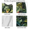 thumbnail image 4 of luoweisi Men's Beach Shorts Quick Dry Swim Trunks with Mesh Lining Tropical Plants 2XL, 4 of 5