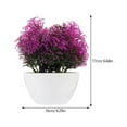 thumbnail image 2 of PENIKOKO 1-Pack Artificial Potted Flower, Realistic Plastic Plant Decor for Living Room, Office, Shelf, 6.7×6.3×3.9in, 2 of 8