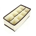 thumbnail image 5 of 4pcs Organizer Drawer Set, Cloth Storage Box, Wardrobe Organizer, Bedroom Dressing Storage, Divider Drawer For Clothes, Bra, Socks, Etc., Beige, 5 of 5