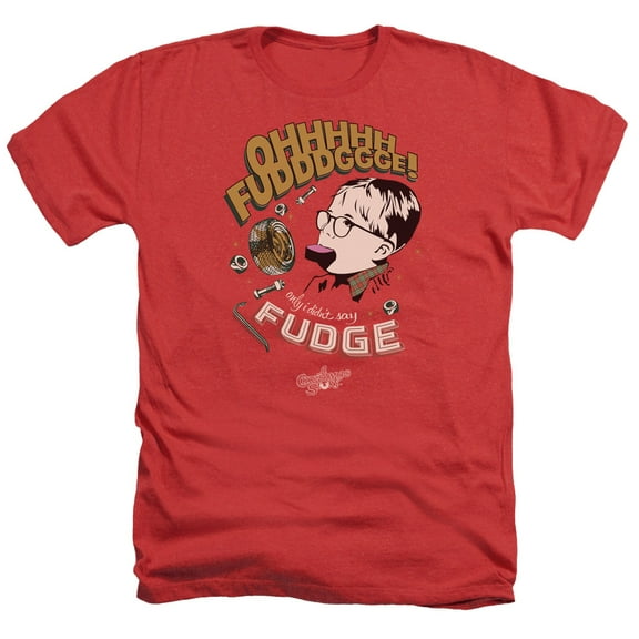 A Christmas Story - Fudge - Heather Short Sleeve Shirt - Large