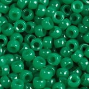 JOLLY STORE Crafts Green Pony Beads 9x6mm 500pc Made in the USA