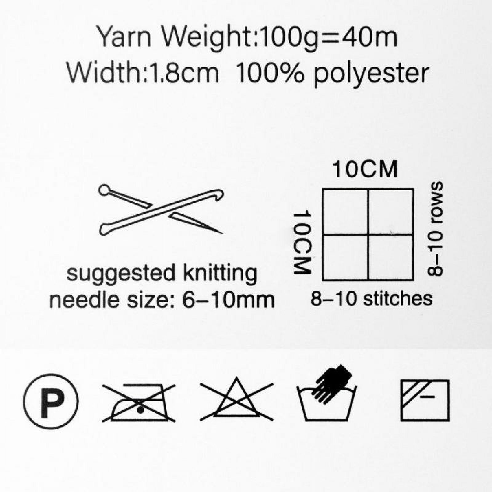 CIYISON 6 Pcs Knitting Yarn Polyester Yarn Metallic T-Shirt Yarn for Crocheting Knitting