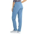 thumbnail image 2 of Barco One Wellness BWP506 Women's 4 Pocket Flat Gel Drawcord Cargo Scrub Pant Ciel Blue XST, 2 of 2