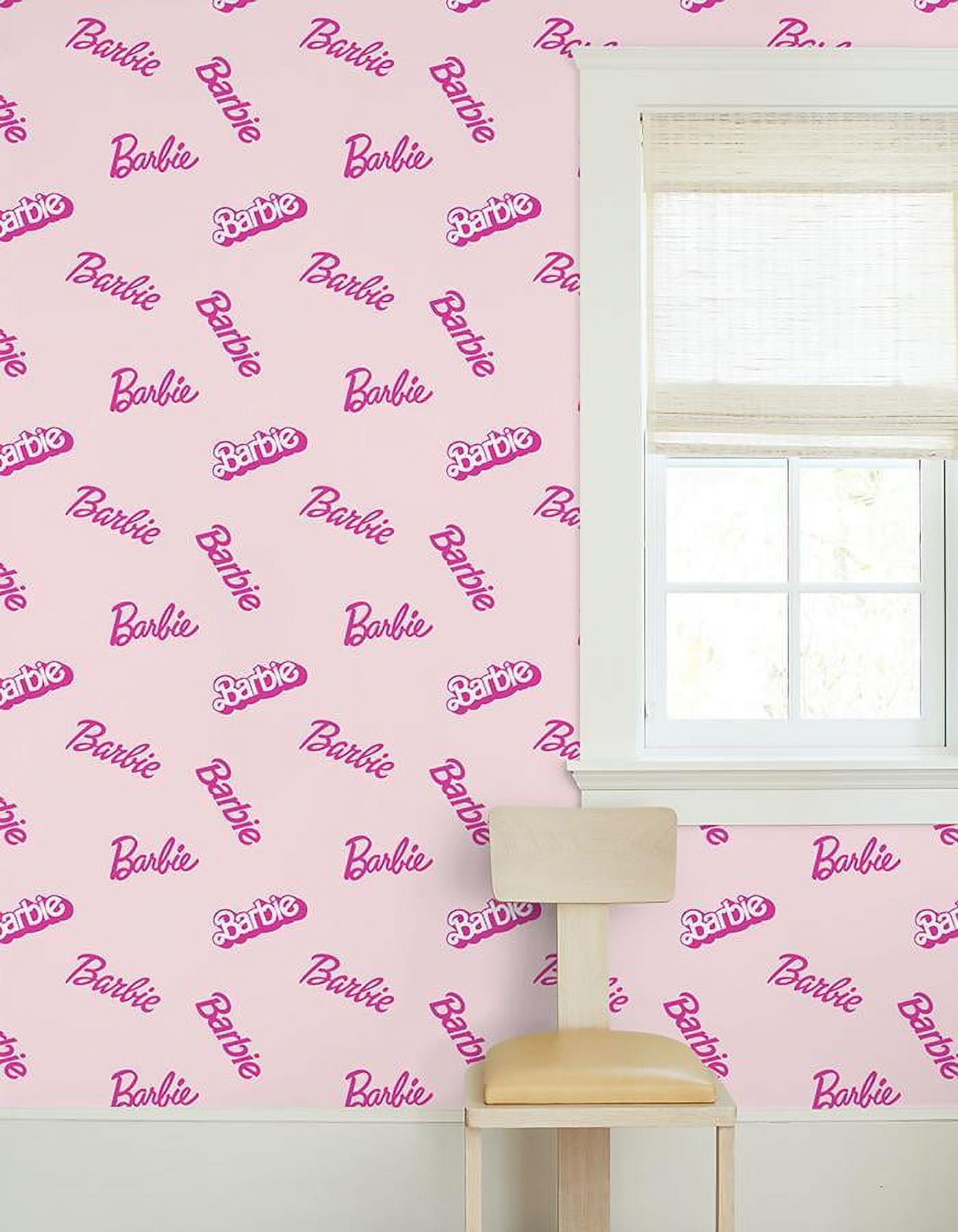 Barbie Pink, Removable Vinyl Wallpaper