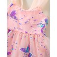 thumbnail image 5 of Bslissey Baby Girls Sleeveless Romper Dress Butterfly Sequin Mesh Hem Tank Jumpsuit Infant Sweet Crew Neck A-line Bodysuit Dress Summer Princess Clothes 3M-3T, 5 of 9