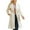 White, variant on Brondbend Woman Coats Woman's Jacket Lapel Long Sleeved Pocket Outerwear Solid Color Warm Comfy Loose Fit Jacket Ladies Club Tops Black