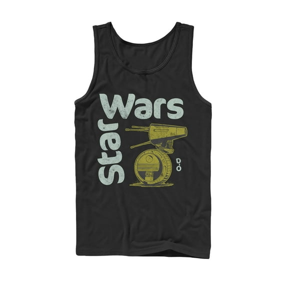 Men's Star Wars: The Rise of Skywalker D-0 Roll  Tank Top Black X Large