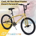 thumbnail image 7 of BMX Bikes for 6-14, Cuoote 24 Inch Bicycle with High-Carbon Steel BMX Frame, 360° Handlebar Rotation, 7 of 7