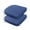 Dark Blue, variant on BPS 19" x 20" Outdoor Chair Cushion, Fade Resistant Patio Seat Cushion Pads with Ties, Set of 4 - Gray