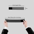 thumbnail image 2 of Pcs Elastic Reflective Armbands, Safety Reflector Band for Walking, Biking, Dog, Walking, Jogging, Cycling, Black, 35*5cm, 2 of 3