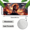 thumbnail image 2 of 1 Pcs 2D Flat License Plate Covers & Frames, Lion in Volcanic For Decorative Front, Waterproof For Decoration Aluminum License Plate Covers & Frames Cover For Men Women, 12" X 6", 2 of 7