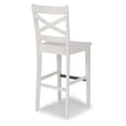 thumbnail image 2 of Homestyles Seaside Lodge Wood Bar Stool in Off White, 2 of 8