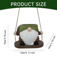 thumbnail image 3 of Meiiso Gnome Swing Hanging Planter Green Sale Clearance 2024! Flowerpot Gardening Decoration Stools, 5.85*5.07*5.07In, 3 of 6