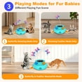 thumbnail image 7 of Electric Cat Toy, Interactive Cat Toys, Butterfly Rotation Balls Cat Feather Indoor Cat Toys, 7 of 7