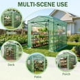 thumbnail image 4 of Ktaxon Pop Up Greenhouse Tent, 6x8ft Instant Walk-in Design with Green Weatherproof PE Cover, 4 of 8