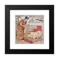 thumbnail image 2 of Walter Crane 12x12 Black Modern Framed Museum Art Print Titled - There was a Lady Loved a Swine (1877), 2 of 5