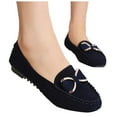 thumbnail image 6 of Mostsola Loafers for Women Suede Trendy Metal Bowknot Slip on Dress Shoes Casual Walking Flats, 6 of 7