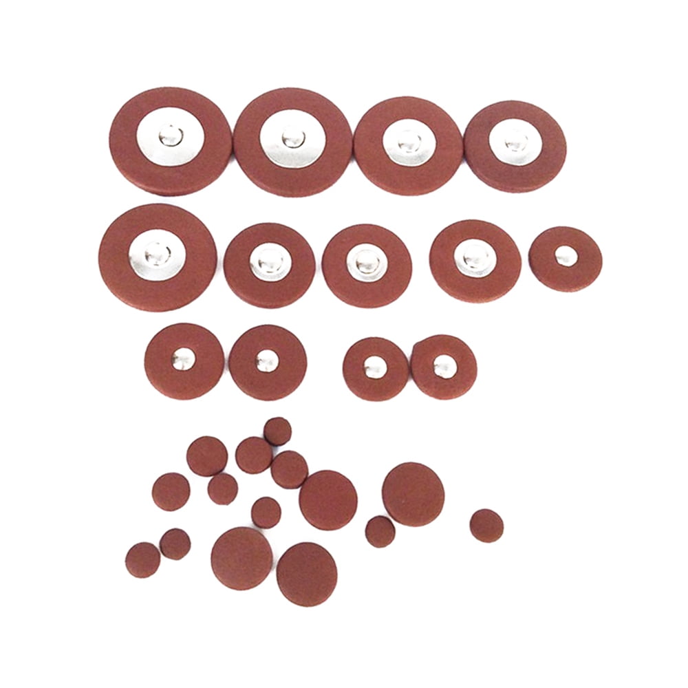 Mowind 26 Pieces Leather Pads Replacement for Alto Saxophone Sax Accessory