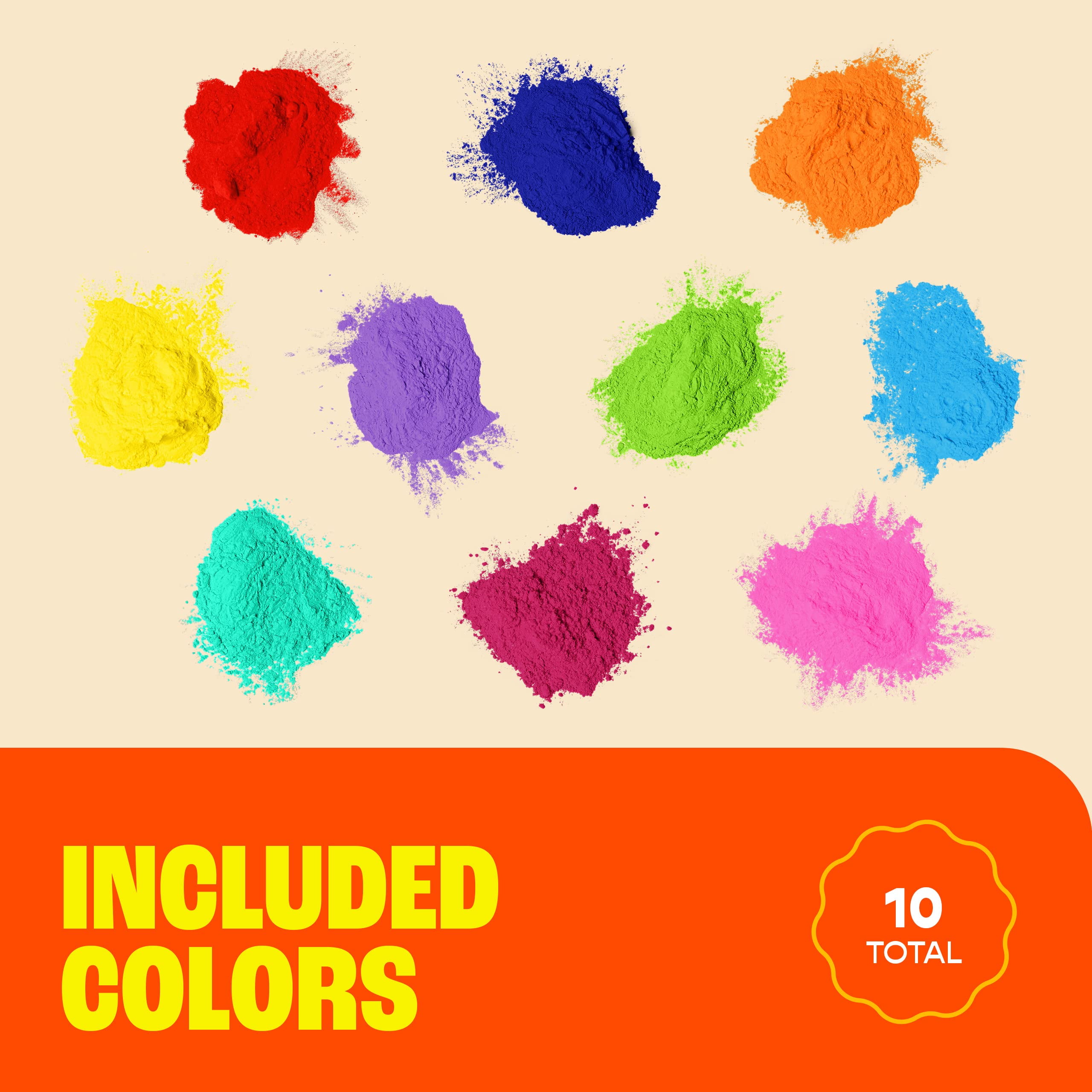 Chameleon Colors Color Powder, Vibrant Blue Holi Color, 10 Pounds (1 Pound  Per Packet), Pack Of 10 : Target