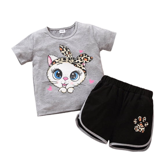 Shadoumai Tween Girls Clothes Long Sleeve Bow Knot Print Top   Wide Leg Pants 2 Piece Outfit Set, Size 7-16 Years