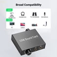 thumbnail image 4 of Tarjeta de Sonido USB para Portátil, Auriculares, Micrófono, Tarjeta de Sonido Externa USB, Compatible con Puerto de Carga Tipo C de 3,5 mm., 4 of 6