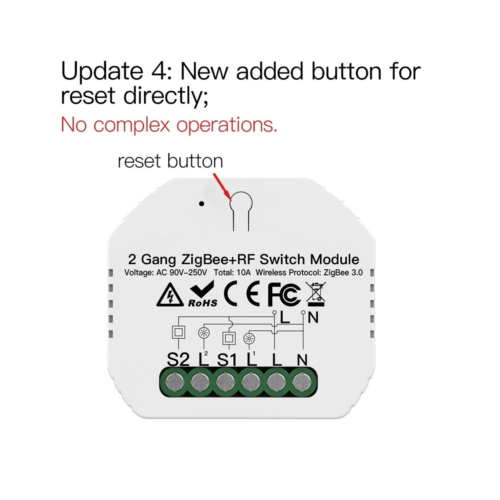 Smart Light Switch Relay Module 1/2/3 Gang Smart Life/Tuya Control, With Alexa Home ,Trusted and Reliable