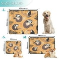 thumbnail image 3 of Qxltty A Pattern with Cute Sloth and Toucan in The Jungle Cat litter Pads Pet Set of 3 Diaper Mats Center Anti-leakage Layer Absorbent Soft and Comfortable, 3 of 7