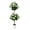 White, variant on Senfot 4FT White Two-Ball Artificial Geranium Flower Tree Silk Cloth Plastic Elegant Faux Plant with White Round Pot Stylish Indoor Outdoor Landscape Ornament