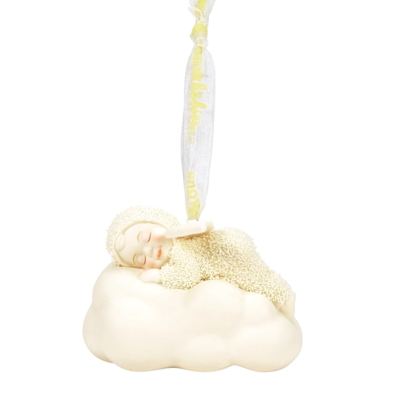 Department 56 Snowbabies Sleeping in The Clouds Hanging Christmas Ornament 2.24in H, 1 Piece
