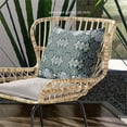 thumbnail image 3 of Carnival Geo Indoor/Outdoor Pillow with Removable Cover in Green Beige 26x26, 3 of 6