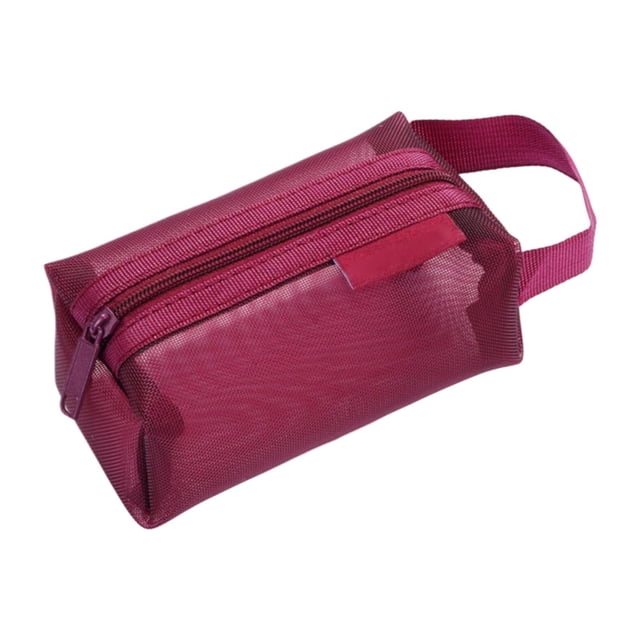 Cqxid Sacs de Rangement pour Visage à Moins de 5$ Sac de Rangement en Maille Carrée Portable Sac Cosmétique en Maille Zippée Petit Sac de Voyage en Maille Carrée