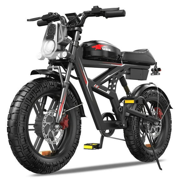 UL2849 Electric Mountain Bike for Adults, Peak 3000W Motor, 20"x4" Fat Tire, 48V/25AH