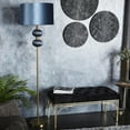 thumbnail image 3 of DecMode 69" Ribbed Blue Floor Lamp with Blue Velvet Shade, 3 of 17