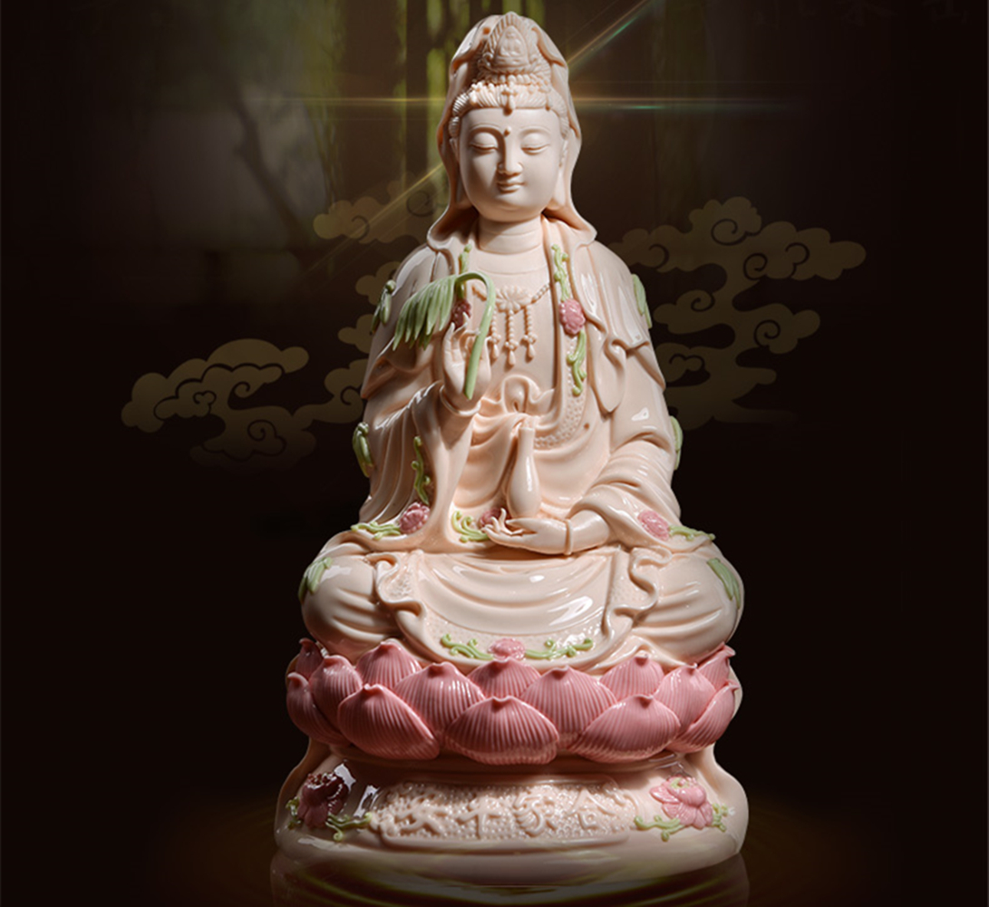 Statue Quan Yin En Cuivre - Petite Sculpture Bouddhiste Avalokiteshvara - Décoration Maison Et Cadeau Spirituel