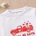 thumbnail image 7 of Girls Shirts Valentine's Day Long Sleeve Letter Heart Print Pullover Top Girls Tops White, 7 of 7