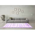 thumbnail image 3 of Ahgly Company Indoor Square Solid Purple Modern Area Rugs, 8' Square, 3 of 4