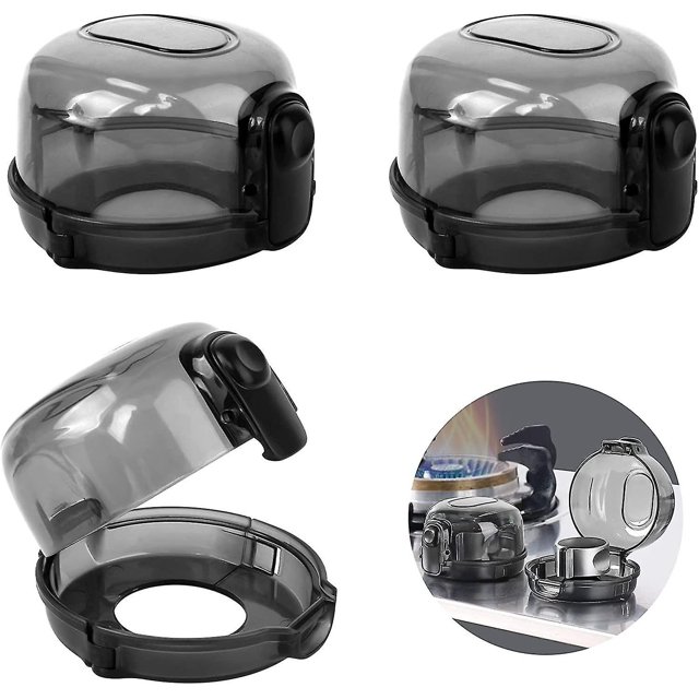 Paquete de 4 fundas para perillas de estufa para seguridad infantil, fundas para perillas de estufa de gas de tamaño universal, fundas para perillas de estufa resistentes al calor a prueba d