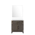 thumbnail image 2 of Single Brown Oak Bath Vanity 30 in. W / Hand - Finished Quartz Top / Bathroom Furnishing, 2 of 7