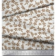 thumbnail image 3 of Soimoi Velvet Fabric Leaves & Floral Artistic Printed Fabric 1 Yard 58 Inch Wide, 3 of 5