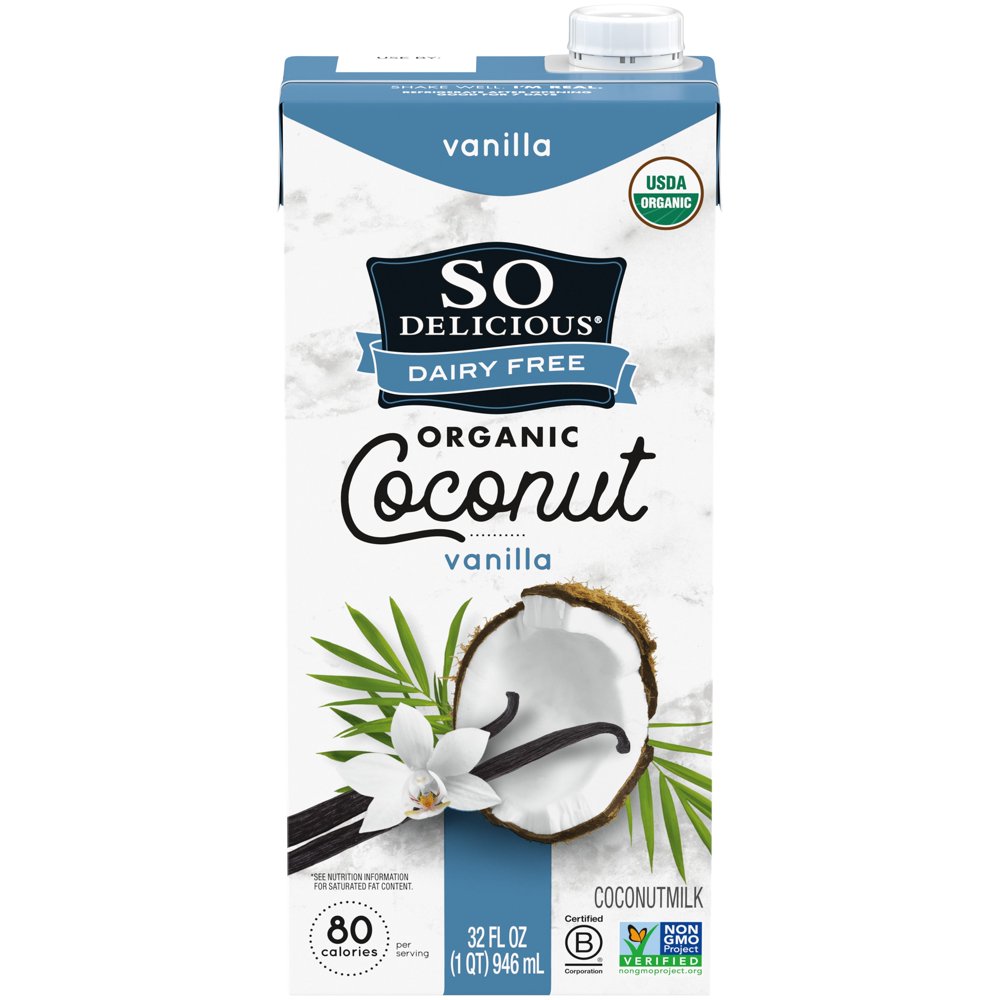 So Delicious Dairy Free UHT Vanilla Coconutmilk, 1 Quart