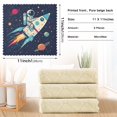 thumbnail image 6 of Yayeee 6 Pack Kitchen Dish Cloths for Washing Dishes Soft Absorbent Microfiber Towels, Rocket Pattern, 6 of 9