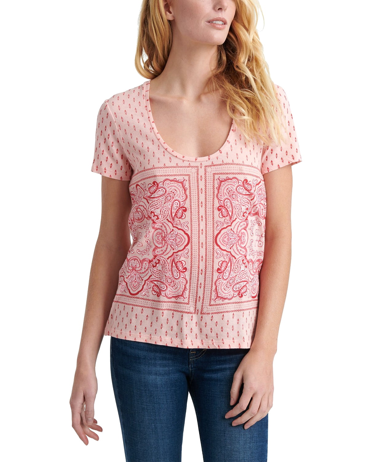 lucky brand paisley top