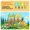 thumbnail image 5 of PicassoTiles Pete the Cat Magnetic Tiles Toy Set for Kids – 6PCS Educational STEM Building Blocks, 5 of 13