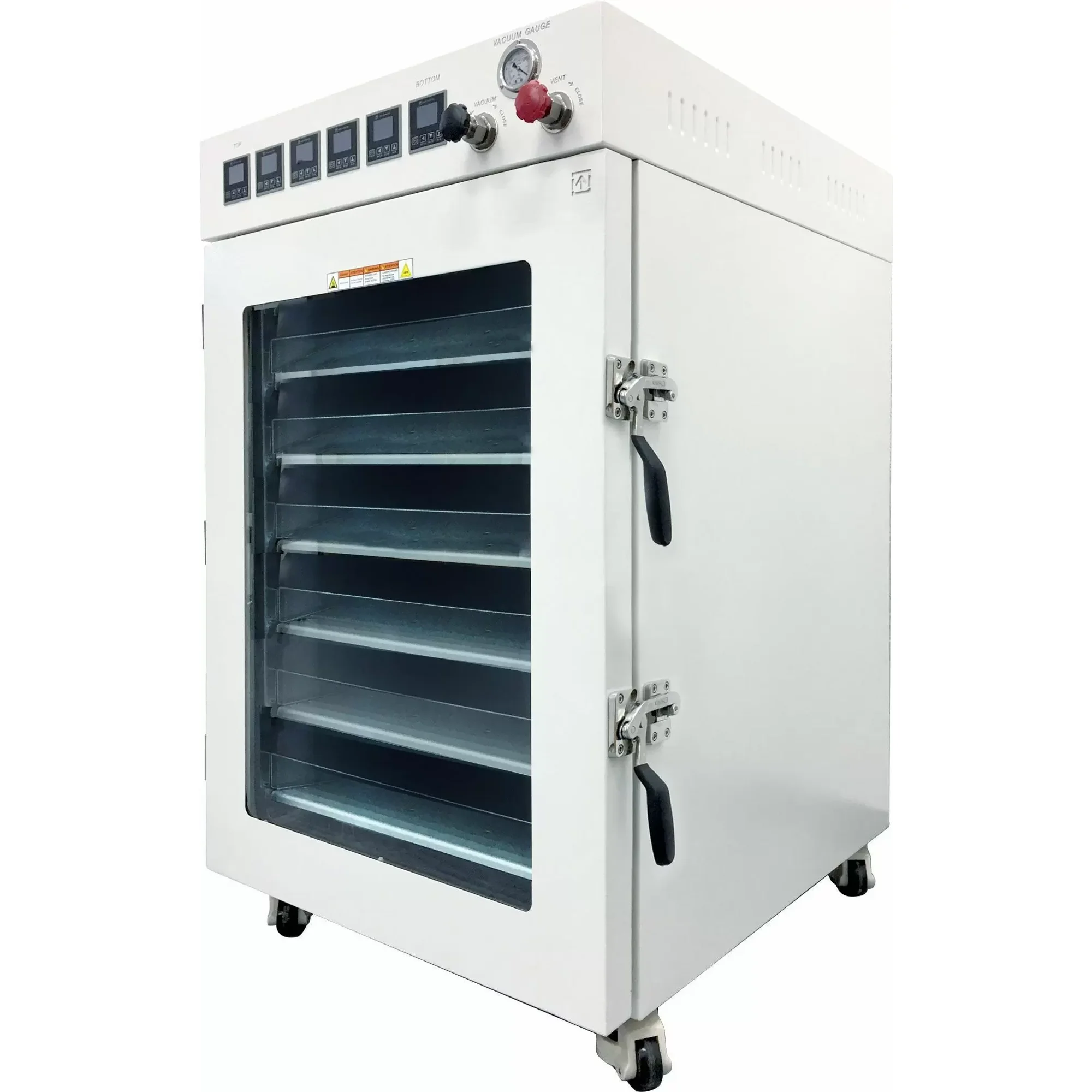 Across International AT160 UL CSA Certified 16 cu ft Vacuum Purging Oven with 6 Heated Shelves, LCD Control, 250 Deg F, 220V, 50/60 Hz, 3000W