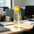 thumbnail image 6 of Yakvarog 18oz Plastic Water Bottle with Handle & Leak-Proof Lid, Cold & Warm water, Wide Mouth Clear Portable Sports Water Bottles for Gym Hiking Commuting Outdoor Travel, 6 of 6