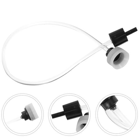 Vacuum Sealing Machine Tube with Special Hole Design for Sealing Machines Black Plastic 1 Pack