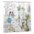 thumbnail image 2 of Cute Winnie The Pooh Shower Curtain 72x72 In With Snap Liner Waterproof Polyester Shower Curtain Bathroom, 2 of 9
