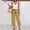 *Yellow, variant on ClodeEU Womens Linen Blend Drawstring Pants ,Baggy Cropped Pants with Front Patch Pockets Black,Womens Plus S